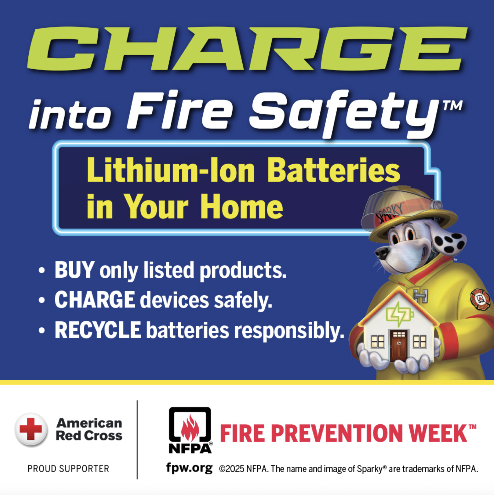 ‘Charge into Safety’ this National Fire Prevention Week