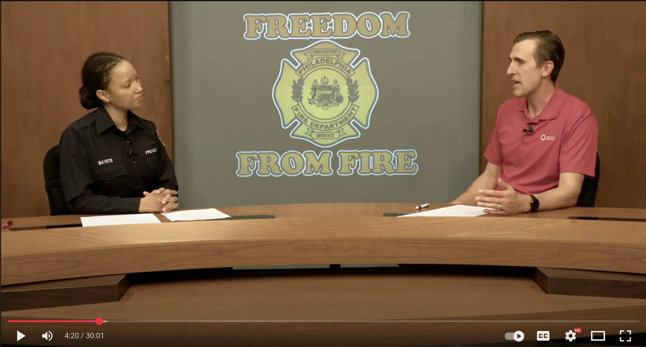 Red Cross featured on Philadelphia Fire Department’s ‘Freedom From Fire’ program on La Salle TV