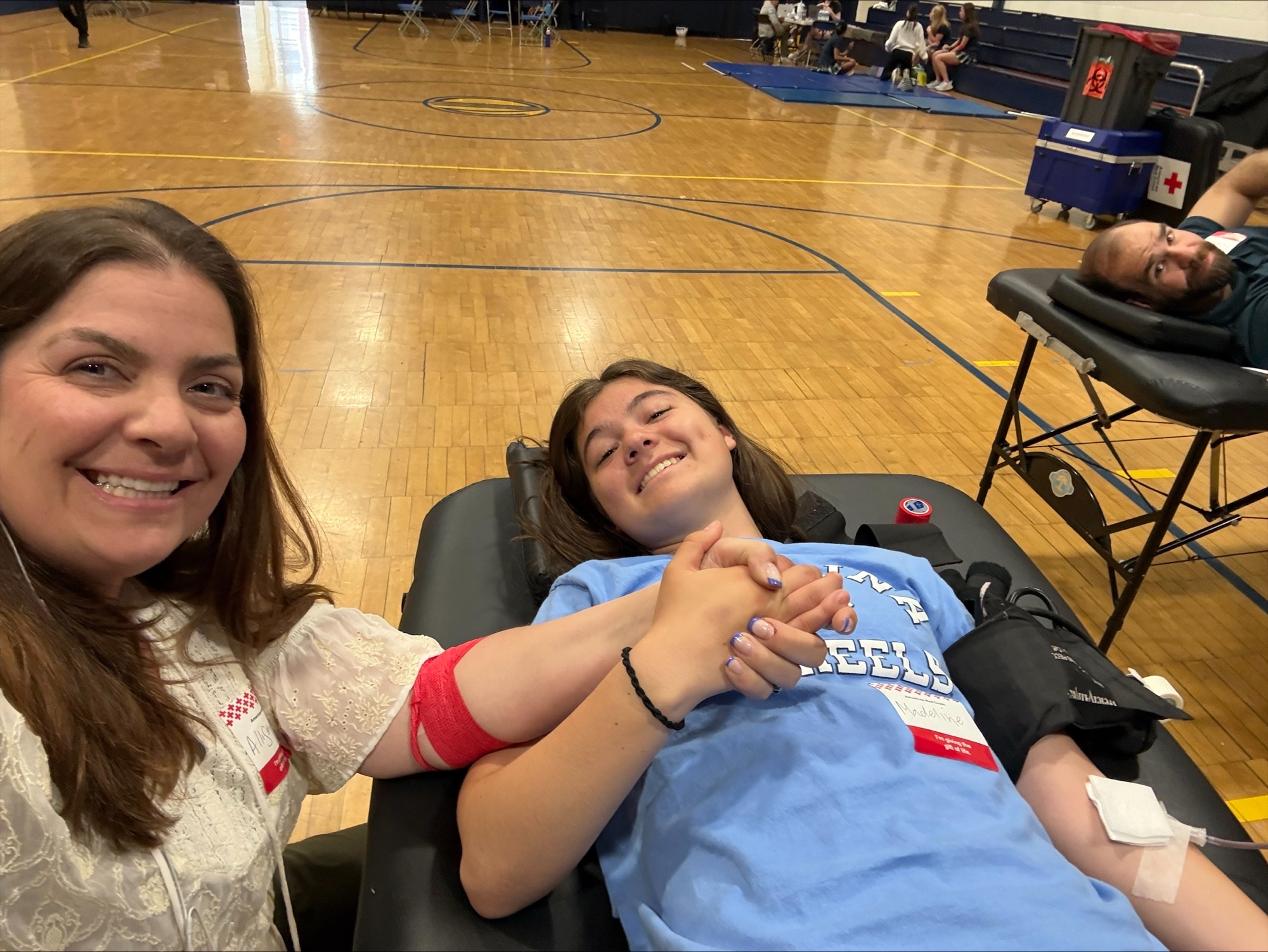 Teen faces her fear of needles to help save lives